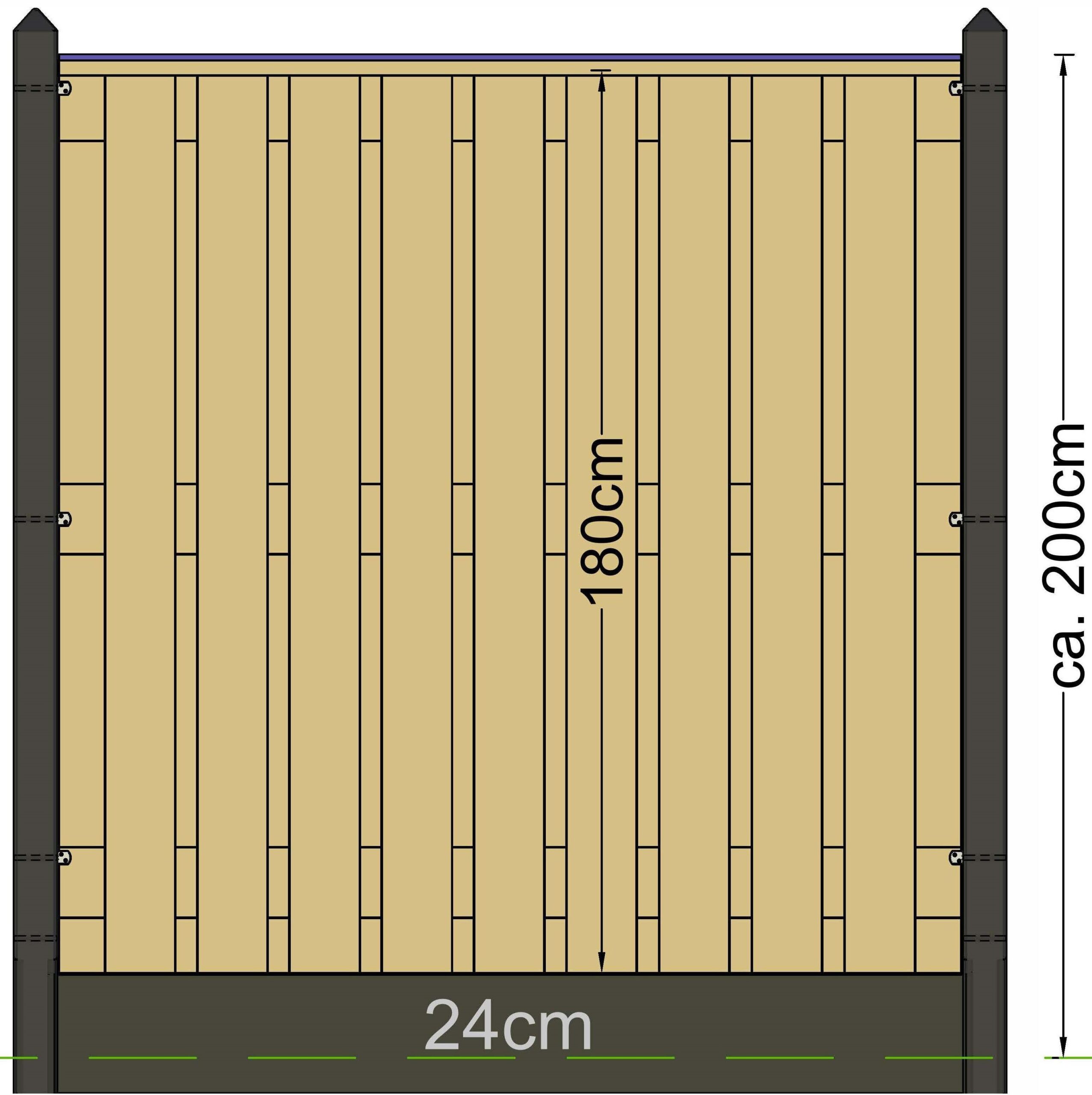 Berton paal Schelde antraciet gecoat eindmodel 277