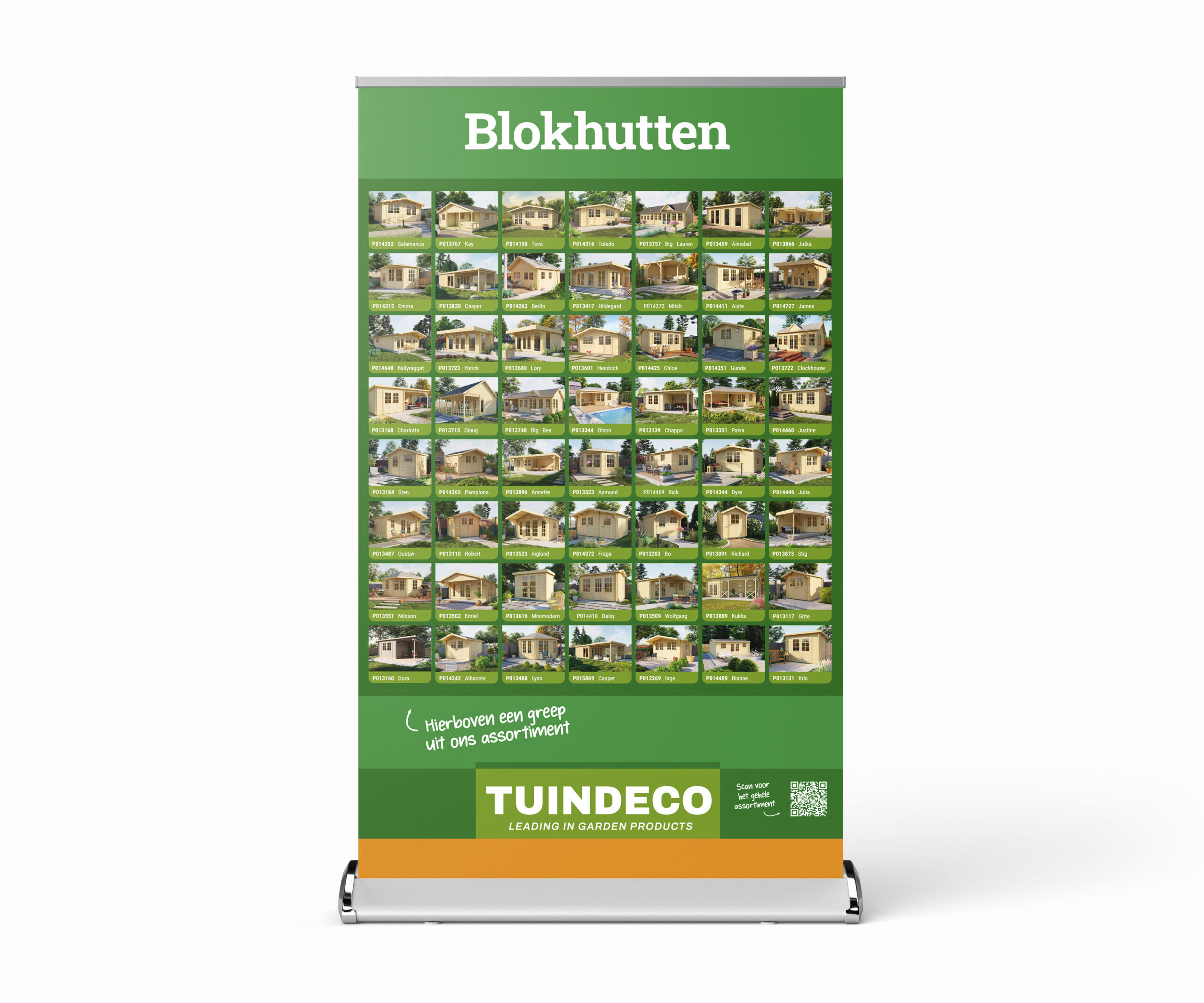 Roll-up banner blokhutten (Nederlandstalig)