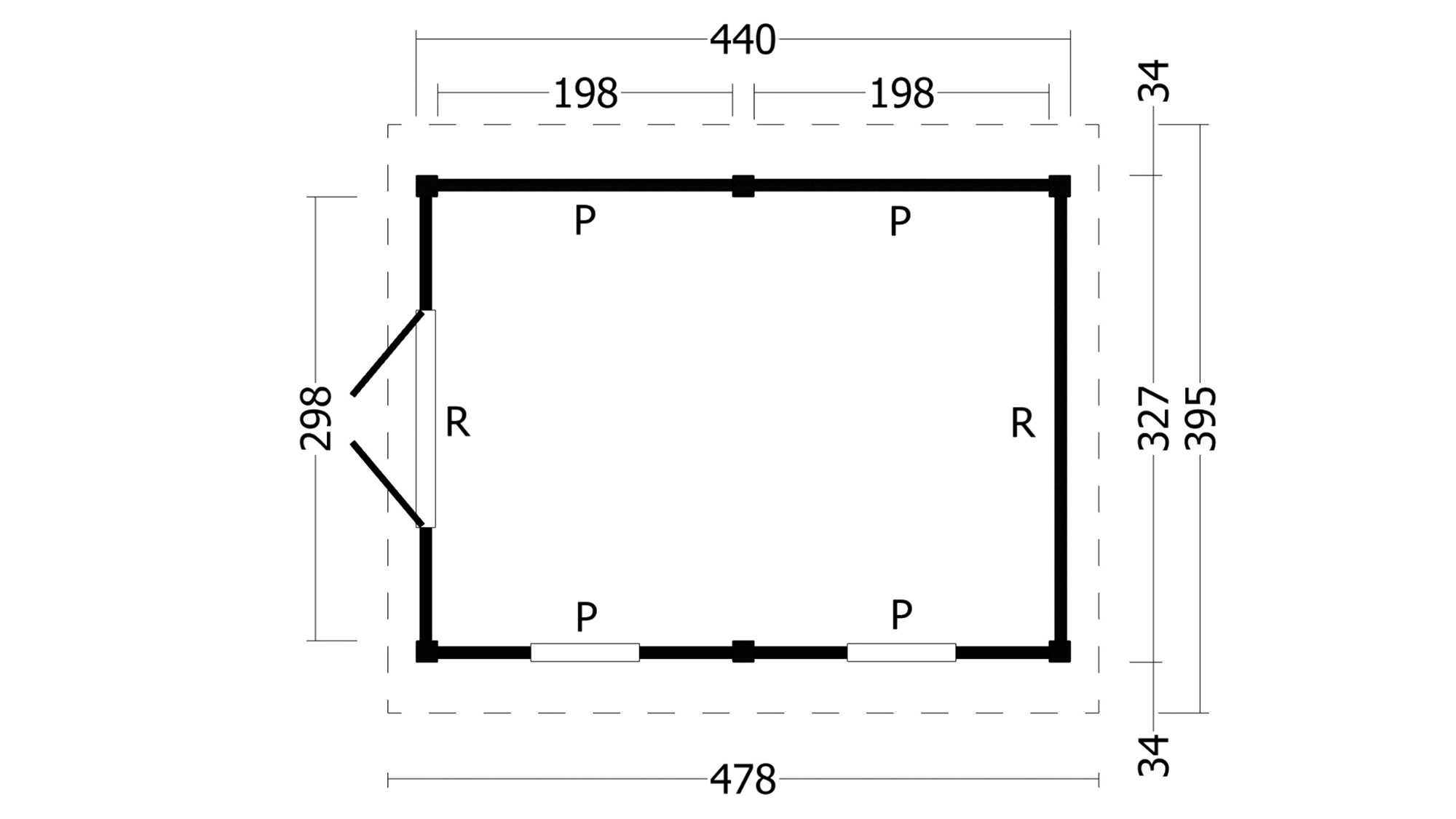 Hamar L type 4 zwart