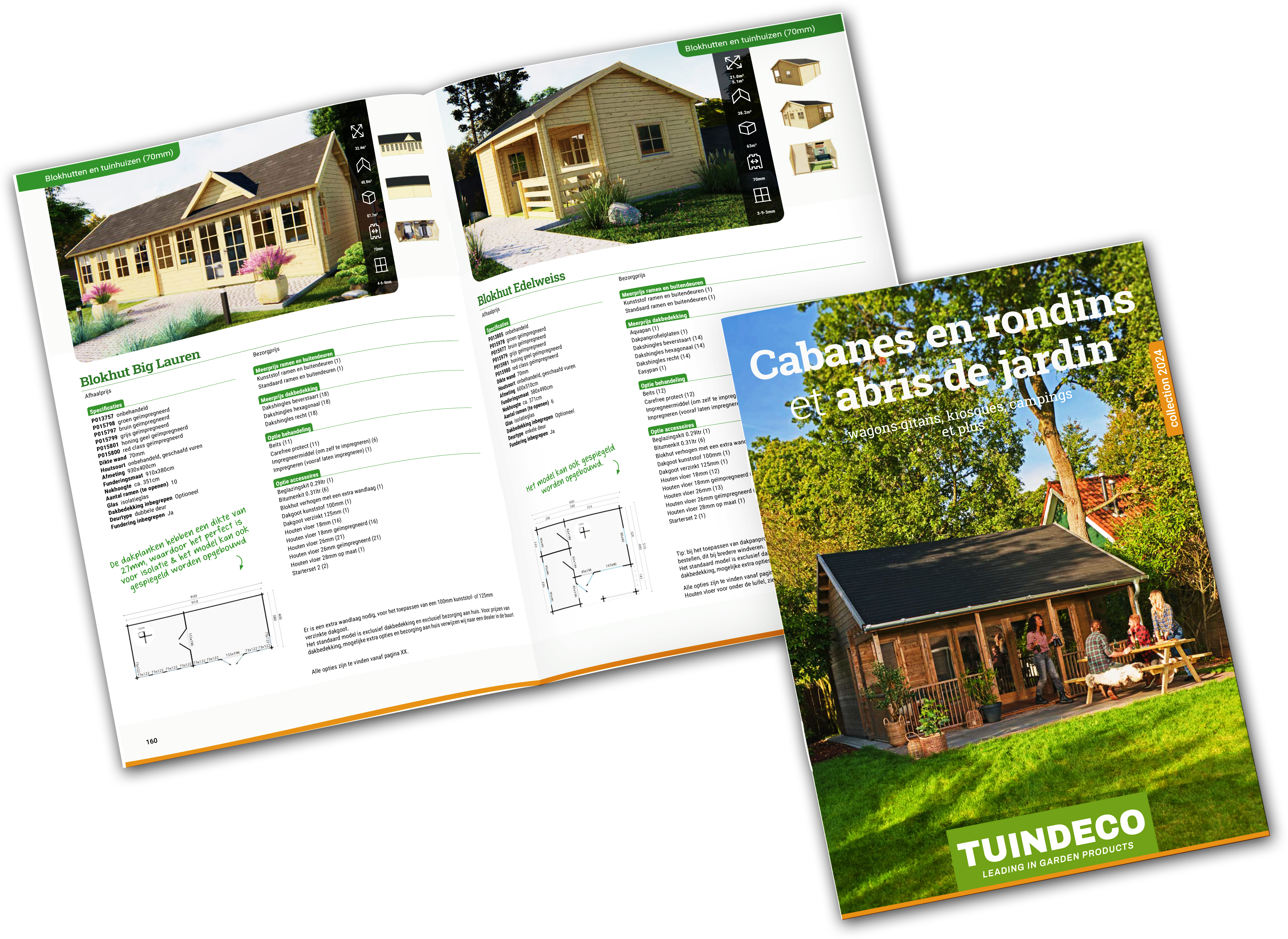 Blokhutten & Tuinhuizen catalogus 2024 FR